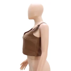 Chic Pu Leather Sleeveless Vest Slim Fit Women's Top -Women Fashion Shop 809fd264c1faa94e