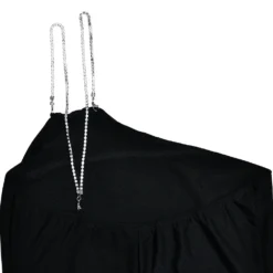 Women's Rhinestone Strap Dress Sexy Chic Low Back Slash Shoulder Maxi Dress -Women Fashion Shop 80f8ab00603ce3f8