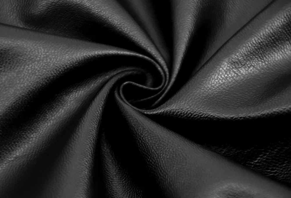 High Collar Solid Color Long Sleeve Loose Pu Dress 4 High Collar Solid Color Long Sleeve Loose Pu Dress - Image 2