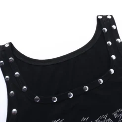 Women Studded Crop Top T-Shirt -Women Fashion Shop 813b52b30fc75a5a