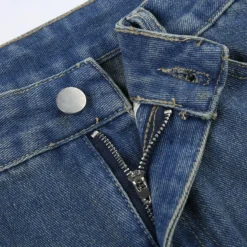 Women American Ripped Washed Loose Denim Straight Pants -Women Fashion Shop 81b1526429f3b9de