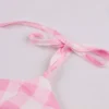Women Summer Check Strap Sweet Bow Lace-Up Dress 2 Women Summer Check Strap Sweet Bow Lace-Up Dress -Women Fashion Shop 81b458dbaa235b4c