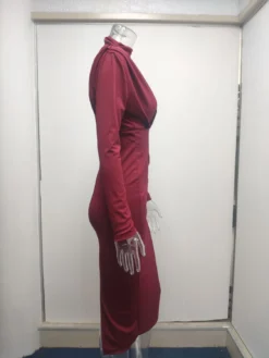 Women Fall Trendy Solid Long Sleeve Dress -Women Fashion Shop 829a4dcb59cf991e