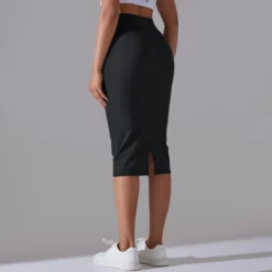 Women High Waist Stretch Slit Sports Skirt -Women Fashion Shop 8549571cdf0119e2