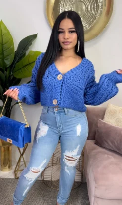 Women Sexy Ripped Stretch Denim Straight Leg Pants -Women Fashion Shop 854a7a969c05d23e