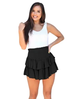 Fashion Plain Women Summer Fashion Pleated Skirt Sexy Ruffle Skirt 30 Fashion Plain Women Summer Fashion Pleated Skirt Sexy Ruffle Skirt -Women Fashion Shop 87c533ac4a338735