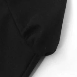 Chic Slim Contrast Color Ruffle Edge Long Sleeve A-Line Black Dress -Women Fashion Shop 88aa619e1e6656e0