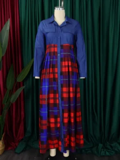 Women Casual Printed Turndown Collar Shirt Dress 22 Women Casual Printed Turndown Collar Shirt Dress -Women Fashion Shop 899e867cdff08d4b