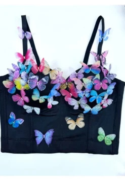 Women Beach Holidays Fishbone Strapless Tank Sexy Strap Butterfly Top -Women Fashion Shop 89f5ac3855838b46