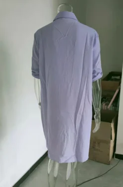 Spring And Summer Women'S Deep V-Neck Chiffon Shirt Sunscreen Shirt Dress -Women Fashion Shop 8a0958a0d7290d9e