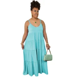 Women's Dress Sexy Bohemian Sling Maxi Dress Sleeveless Summer -Women Fashion Shop 8a254eaa4ba4fae1