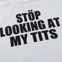 Casual Letter Printed Short Top Women's Summer Crop Slim T-Shirt -Women Fashion Shop 8b29347a11c4018a