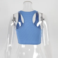 Summer Sleeveless Sexy Cropped Top Halter Neck Style Pin Button Cropped Tank Top Sweet Girl Top 24 Summer Sleeveless Sexy Cropped Top Halter Neck Style Pin Button Cropped Tank Top Sweet Girl Top -Women Fashion Shop 8bd6bb92bb2630b1