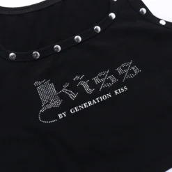 Women Studded Crop Top T-Shirt -Women Fashion Shop 8c88c53f87804ebd