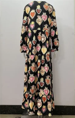 Plus Size Loose Fashion Print Plus Size Women's Autumn And Winter Dress -Women Fashion Shop 8f630daf603e7081