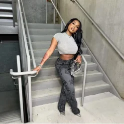 Women Casual Label Straight Denim Pants 14 Women Casual Label Straight Denim Pants -Women Fashion Shop 8f65afda988ef55c