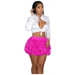 Women's Feather Skirt Sexy Party Prom Fur Skirt -Women Fashion Shop 8f9a7dcaf04c5a0e