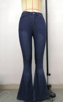 Denim Pants Women'S Jeans Elastic High Waist Slightly Flared Trousers 37 Denim Pants Women'S Jeans Elastic High Waist Slightly Flared Trousers -Women Fashion Shop 91b9e06328c65e35