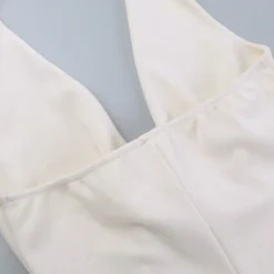 Spring Chic Halter Neck Fashion Sexy Halter Deep V Neck Backless Bodycon Dress -Women Fashion Shop 91e2b2eb75539560