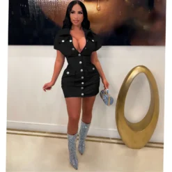 Women Style Pocket Summer Button Sexy Dress 23 Women Style Pocket Summer Button Sexy Dress -Women Fashion Shop 920e2d0a75cfafe0