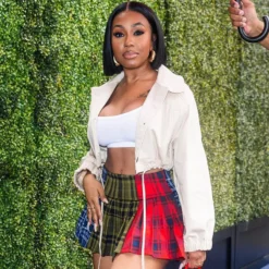 Women Autumn And Winter Contrast Color Plaid Pleated Skirt -Women Fashion Shop 9348694e0178b17e