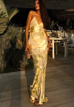 Women's Winter Fashion Sexy Low Back Shiny Strap Dress -Women Fashion Shop 946d997b05998b27