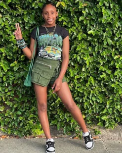 Women's Summer Irregular Multi Pocket Cargo Shorts Loose Zipper Denim Pants -Women Fashion Shop 949d03cef50a368c