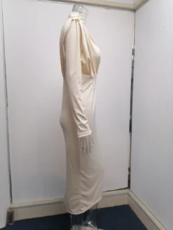 Women Fall Trendy Solid Long Sleeve Dress -Women Fashion Shop 95e4acc23d6cf492