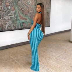 Women Halter Neck Backless Sexy Dress -Women Fashion Shop 97390044bee13414