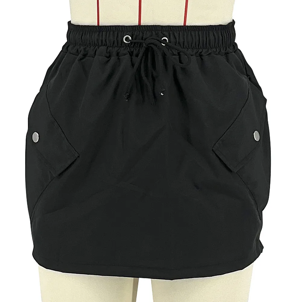 Women's Sports Casual Pocket Solid Cargo Skirt 7 Women's Sports Casual Pocket Solid Cargo Skirt - Image 5