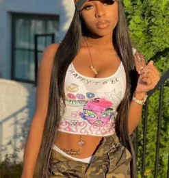 Summer Casual Print Sleeveless Crop Tank Top Women -Women Fashion Shop 9bea3601891fa1d7