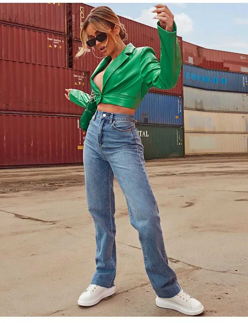 WomenWash Stretch Denim Straight Leg Pants 8 WomenWash Stretch Denim Straight Leg Pants - Image 6