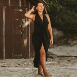 Sexy Solid Color Irregular One Piece Multi-Way Lace-Up Maxi Dress -Women Fashion Shop 9faf0511764573ed