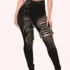 Women Spring Black Straight High Waist Solid Ripped Full Length Skinny Jeans Pants 1 Women Spring Black Straight High Waist Solid Ripped Full Length Skinny Jeans Pants -Women Fashion Shop a09ee30a6e81bd66