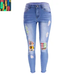 Fall New Fashion Ripped Patch Women Denim Pants Jeans 29 Fall New Fashion Ripped Patch Women Denim Pants Jeans -Women Fashion Shop a1b0d436d84a7e81