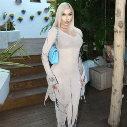 Women's Autumn Fashion Casual Printed Long Sleeve Round Neck Flowing Sleeve Hem Sexy Dress 28 Women's Autumn Fashion Casual Printed Long Sleeve Round Neck Flowing Sleeve Hem Sexy Dress -Women Fashion Shop a218cf68962227f8