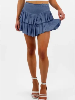 Fashion Plain Women Summer Fashion Pleated Skirt Sexy Ruffle Skirt 25 Fashion Plain Women Summer Fashion Pleated Skirt Sexy Ruffle Skirt -Women Fashion Shop a3e6c9198ae35289