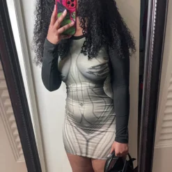 Women's Autumn Fashion Casual Print Long Sleeve Slim Round Neck Short Dress 33 Women's Autumn Fashion Casual Print Long Sleeve Slim Round Neck Short Dress -Women Fashion Shop a49ca8f975d2276d