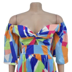 Women Sexy Printed Backless Pleated Maxi Dress 35 Women Sexy Printed Backless Pleated Maxi Dress -Women Fashion Shop a609eafd96ca7893