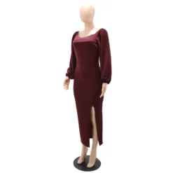 Women Fit Sexy Backless Long Sleeve Slit Dress 26 Women Fit Sexy Backless Long Sleeve Slit Dress -Women Fashion Shop a86d6cbea0cf96c5