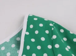 Women Retro Polka Dot Contrast Color Dress -Women Fashion Shop a9375580cc0b3497