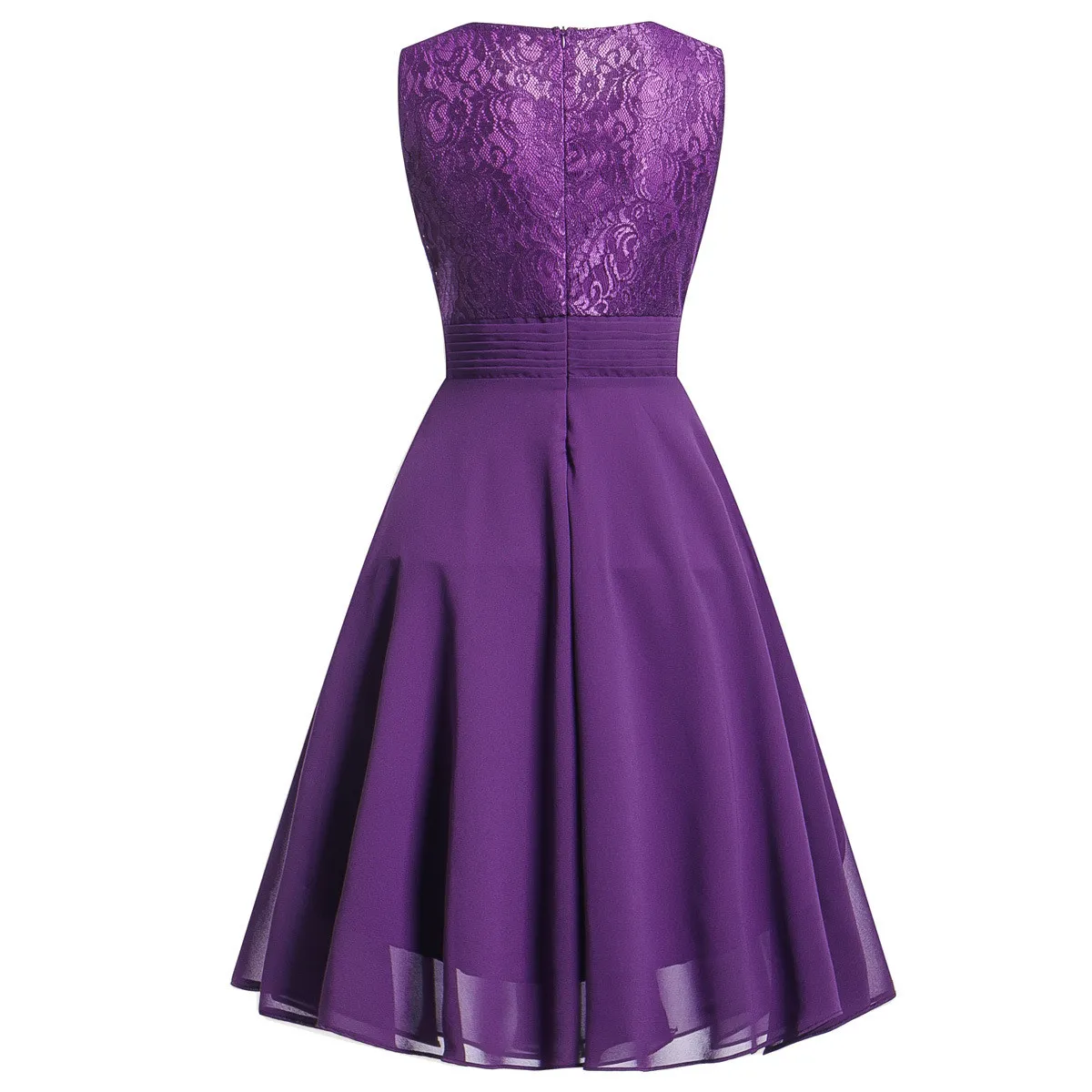 Women Chiffon Lace Dress 15 Women Chiffon Lace Dress - Image 13