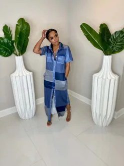 Women's Contrast Plaid Slit Button-Down Turndown Collar Shirt Dress 13 Women's Contrast Plaid Slit Button-Down Turndown Collar Shirt Dress -Women Fashion Shop af3a2b90d14330c0