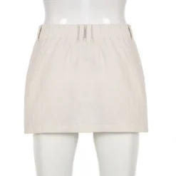 Women American Solid Pocket Skirt -Women Fashion Shop b015885fe4063b63