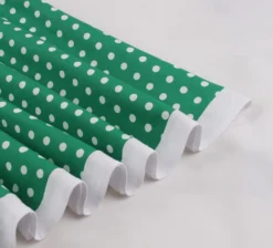 Women Retro Polka Dot Contrast Color Dress -Women Fashion Shop b10ec75cfe2d3486