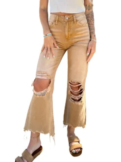 Women Loose Ripped Denim Pants -Women Fashion Shop b19035afc05742fe