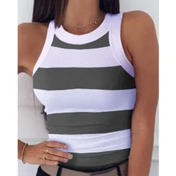 Women Round Neck Camo Print Sleeveless Top 37 Women Round Neck Camo Print Sleeveless Top -Women Fashion Shop b1e4b2381d9ebe97