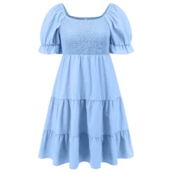 Women Sexy Ruffles Chic Cascading Ruffles Dress -Women Fashion Shop b22a848cce9a9027