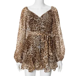 Women Summer Solid Casual Mesh Long Sleeve Lace-Up Backless Mini Dress -Women Fashion Shop b5755b27198bce3b