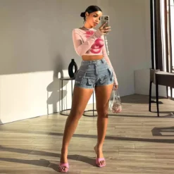 Women Cargo Stretch Denim Shorts 15 Women Cargo Stretch Denim Shorts -Women Fashion Shop b59732ec26cca8dc